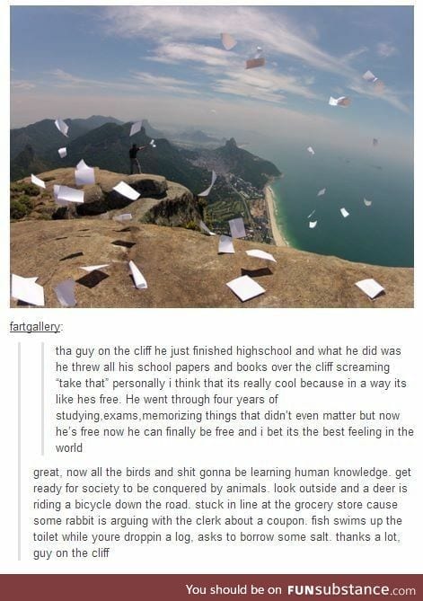 Thanks a lot, guy on the cliff