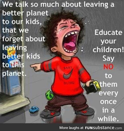 Leaving a better planet to our kids