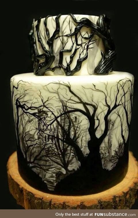 Dark forest cake