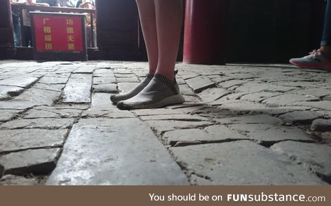 Brick tile floor vs 100 years of kung fu