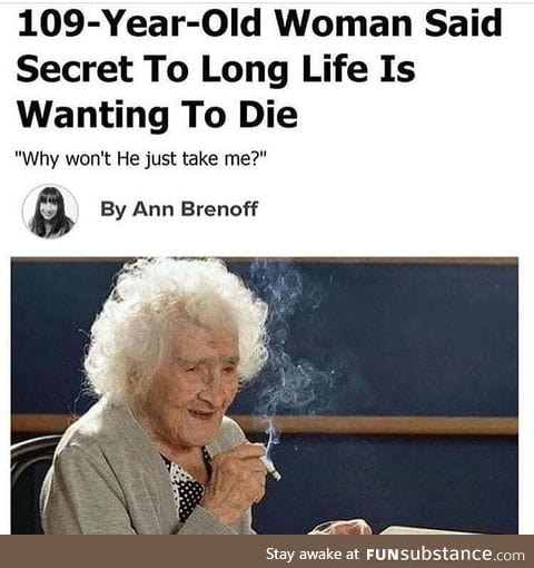 We're all going to live long lifes