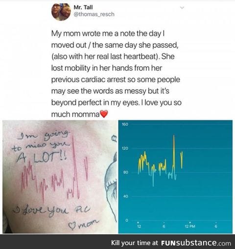 Mom's last heartbeat