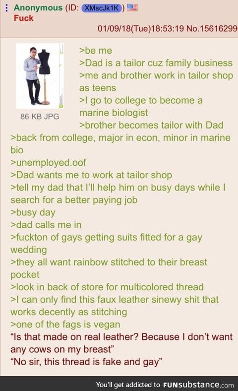 Anon helps the family business