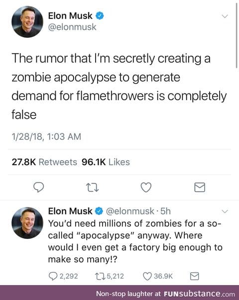 Elon Musk is creating zombies