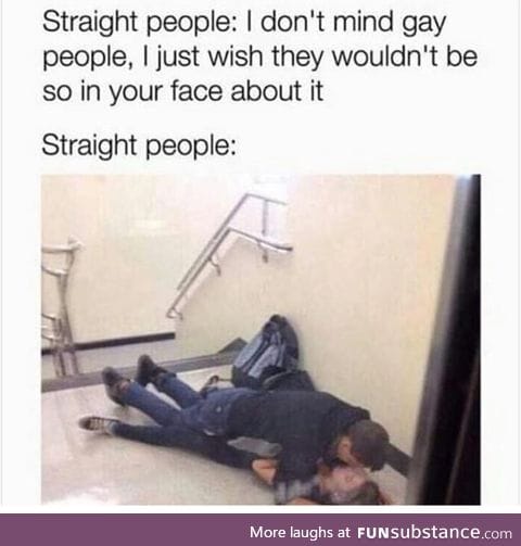 I'd like to see more straight people do that