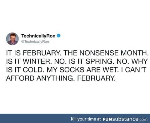 February sucks