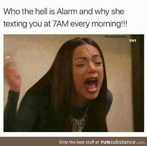 Having an affair with alarm