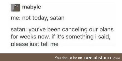 Satan knows about consent