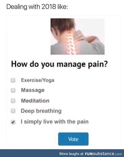 How do you manage pain