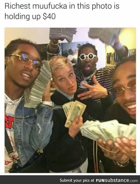 Raindrop drop top Ellen got more money in her hotbox