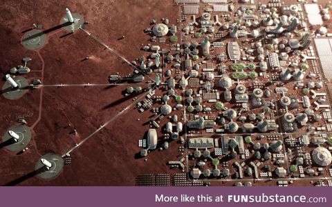 'Mars City' SpaceX concept