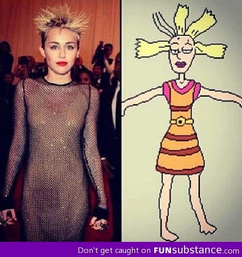 Miley Cyrus copying Cynthia