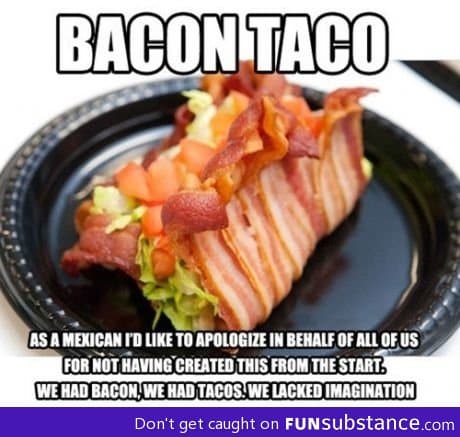 Bacon taco