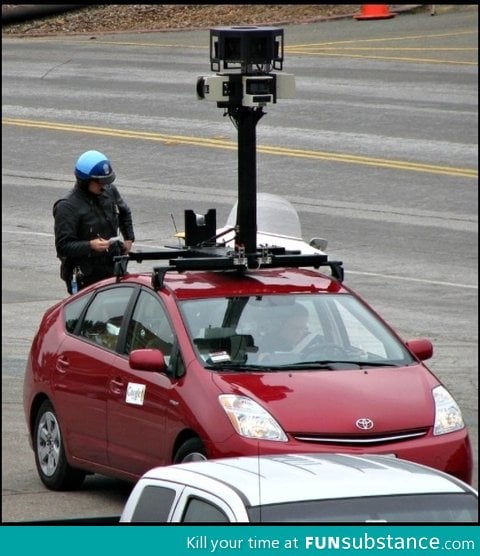 Just a google car getting a ticket