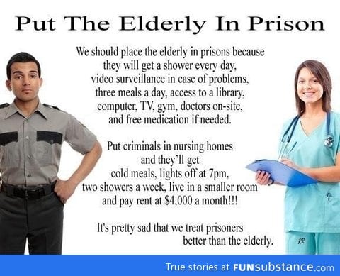 Put the elderly in prison