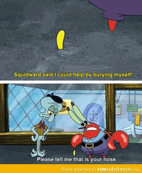 I can't believe spongebob got away with this one