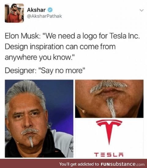Where Tesla logo came from