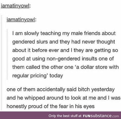 Non -gendered slur.