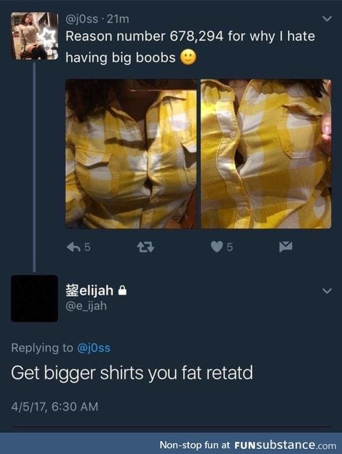 Get bigger clothes