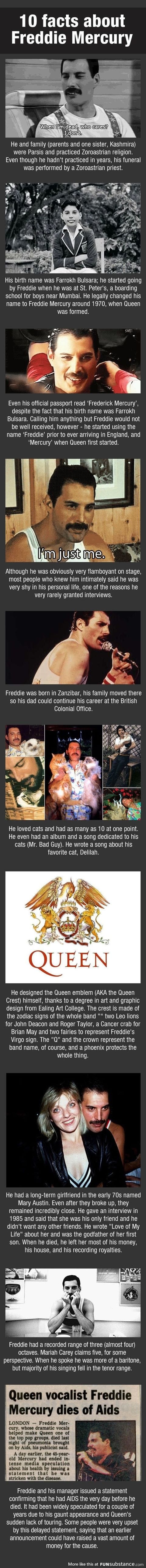 Freddie Mercury facts