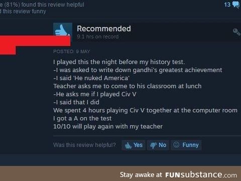 And then the test clapped