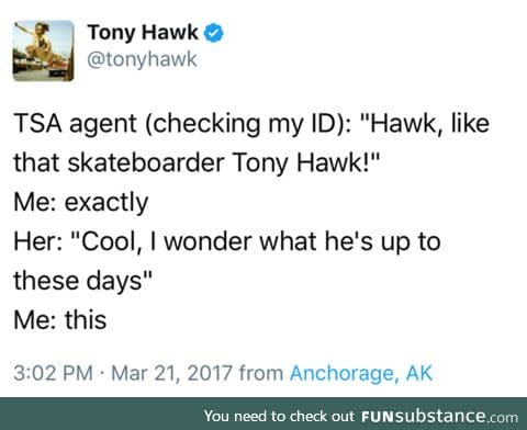 Tony Hawk right now