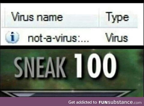 It's not a virus