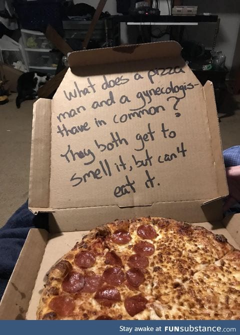 Pizza delivery joke
