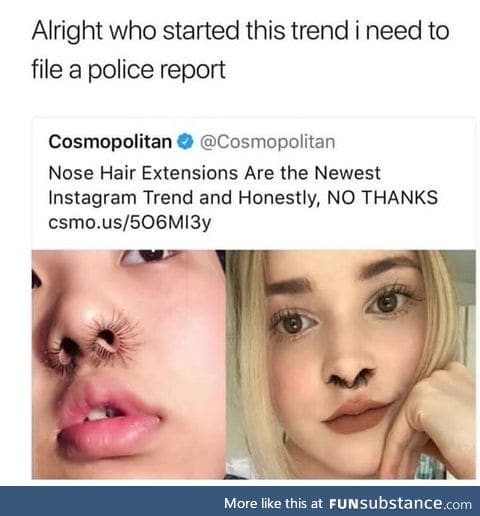 Nose hair extensions
