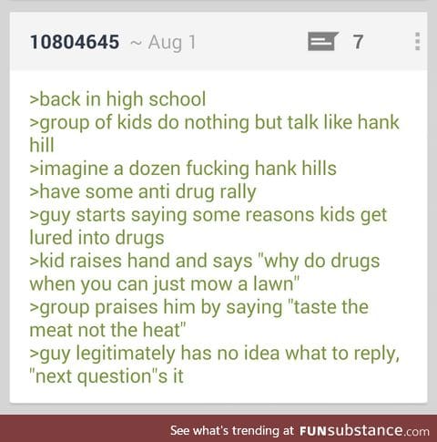 Anon's in an interesting high school