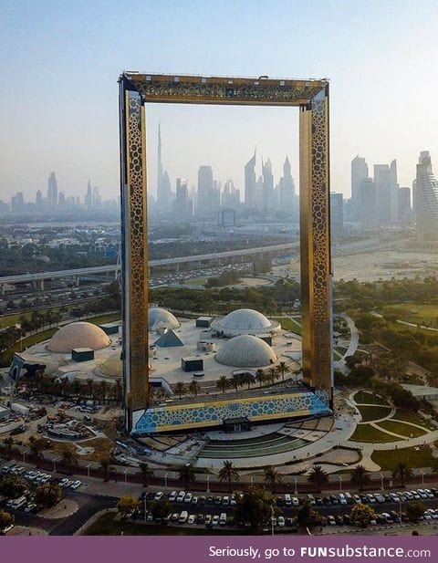 So Dubai now has the world's largest picture frame.