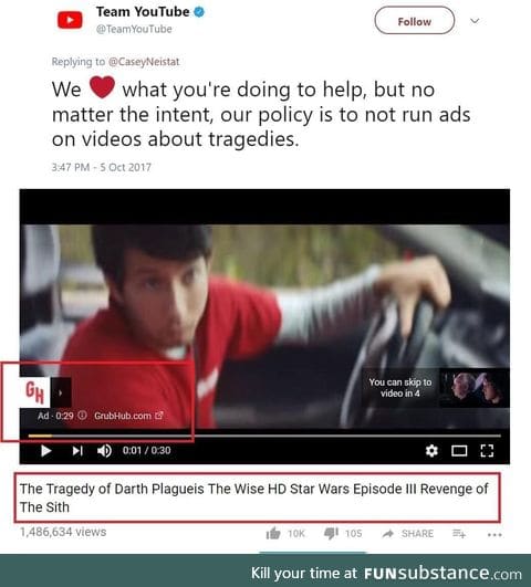 Youtube hypocrisy smh