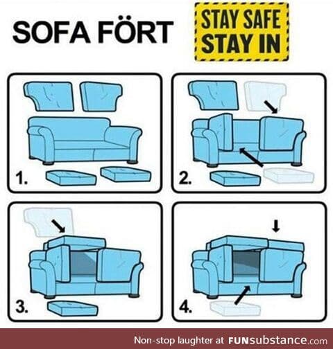 Ikea sofa fort