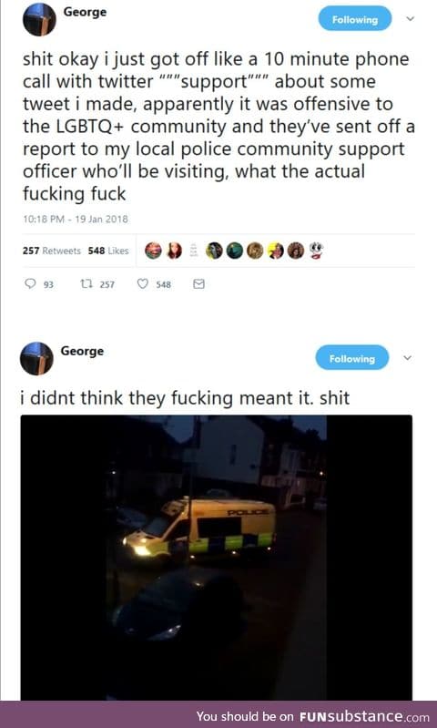 Twitter working for UK police now