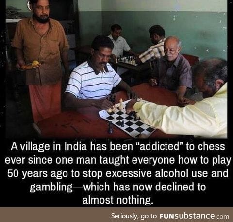 Checkmate to alcohol