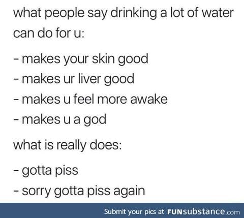Drinking water side effects