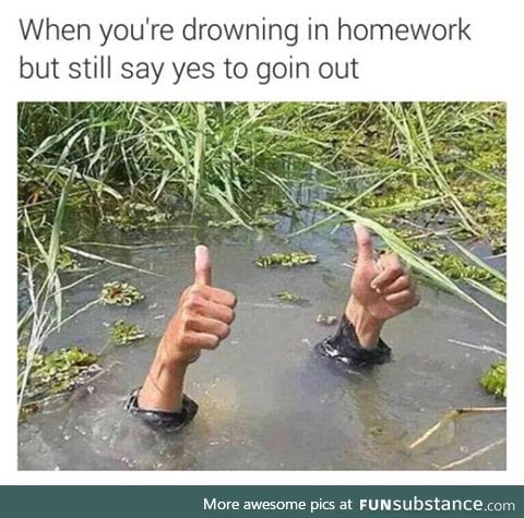 Drowning in homework