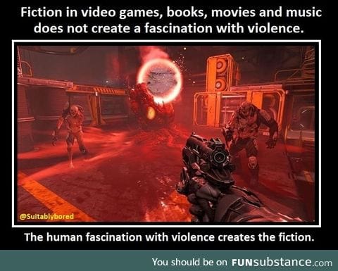 Violent video games don't cause real-world  violence