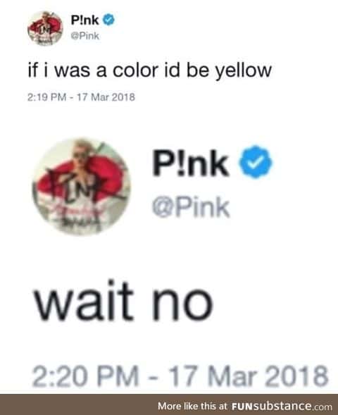 Yellow is the new pink