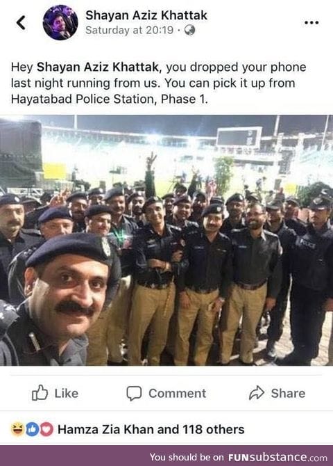 Pakistani Police with a sense of humor!!!