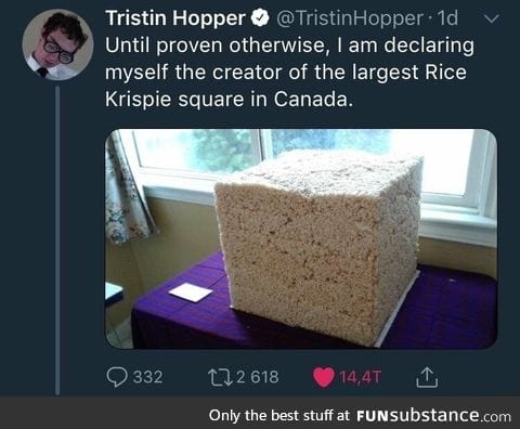 Largest rice krispie square