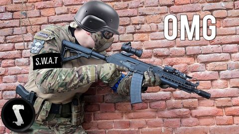 SWAT team member plays airsoft and completely dominates the match