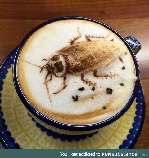I could drink a latte this