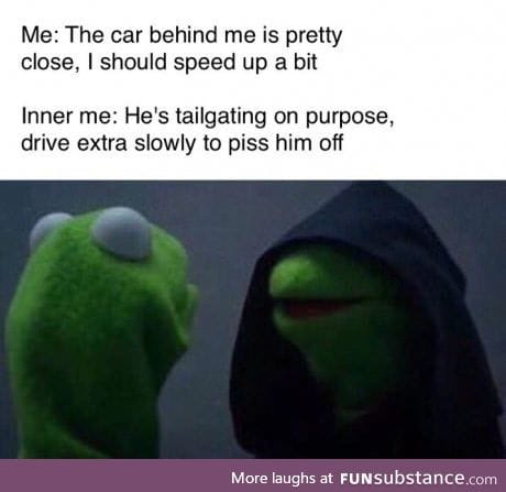 Also flash him when he overtakes you