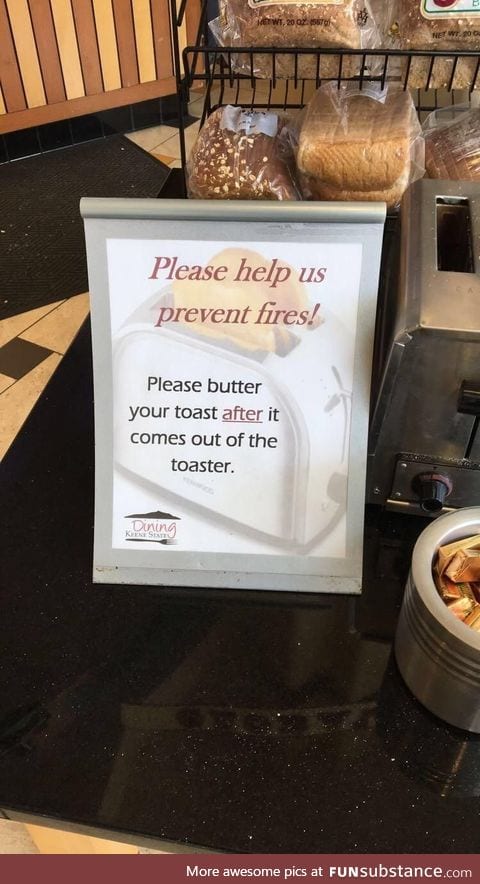 How many times did this have to happen for a sign to be put up?