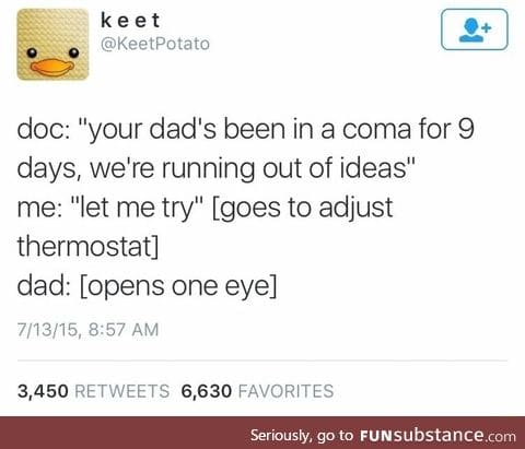 How to wake a dad