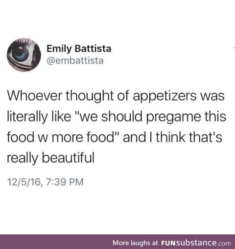 Who pays for appetizers?