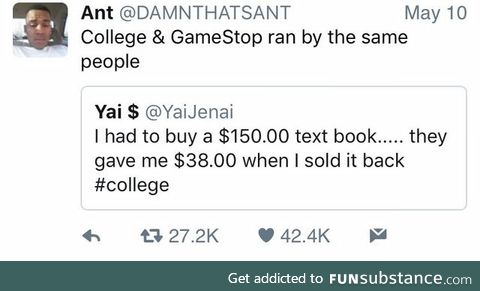 My college is a Gamestop franchise