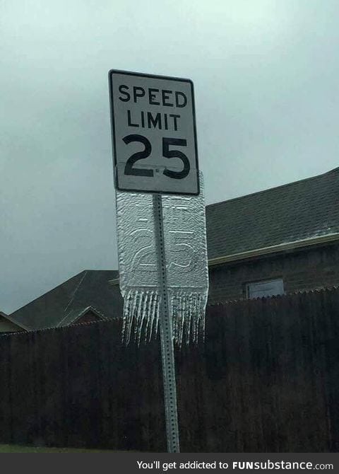 This speed limit sign