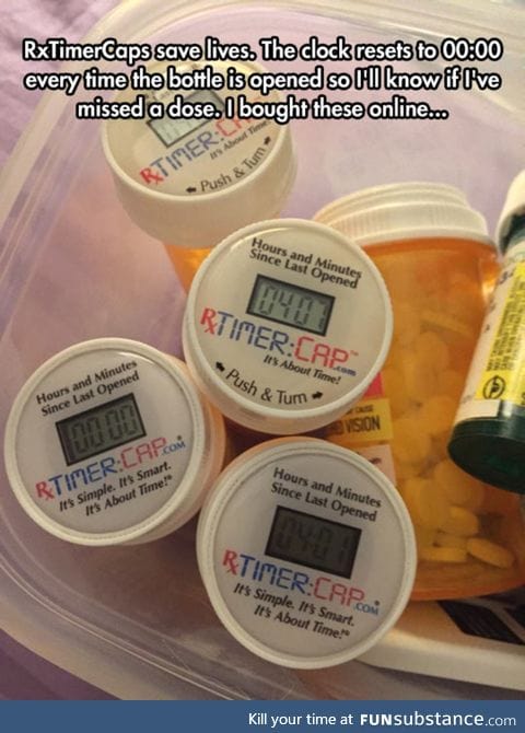 Pill bottle timer